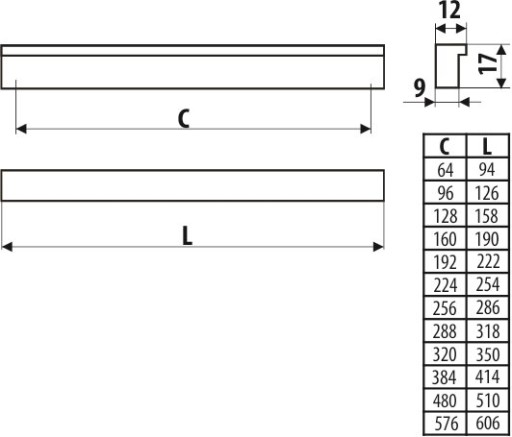 KĽÚČKA GAMET UA02-0160-A0C00 L-190 hliník