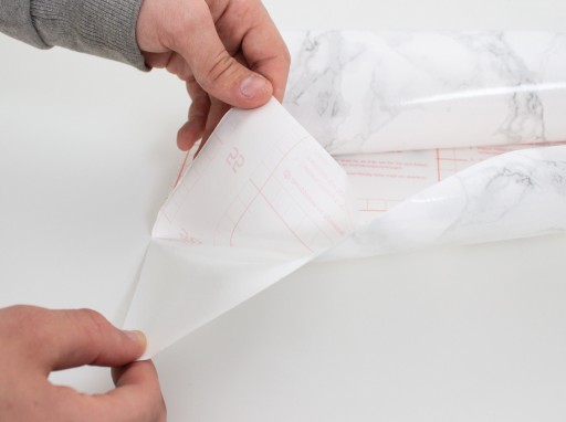 Lepiaca fólia dekoračný nábytok vzor dyha SIVÁ MRAMOR Šírka 45cm