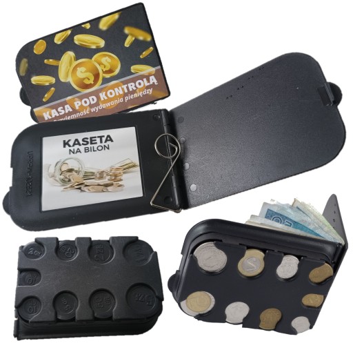POUZDRO PEŇAŽENKY KAZETA NA MINCE A BANKOVKY