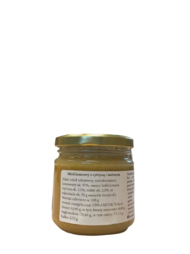 Medová smotana s citrónom a zázvorom 250g
