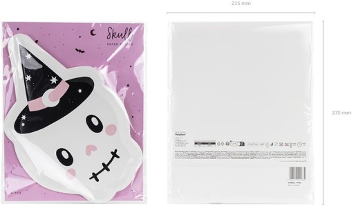 PAPIEROVÉ TANIERE SKULL WITCH halloween 6 ks