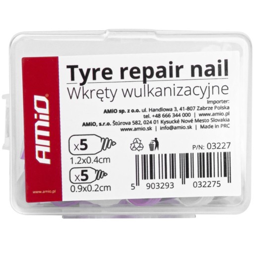 SKRUTKY VULKANIZAČNÉ ČEPY opravná sada 10 ks