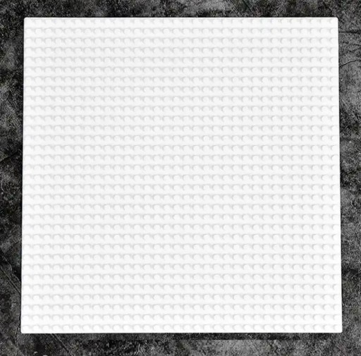 Bloky 32x32, základná stavebná doska, biela, ladí s ostatnými