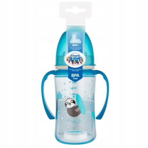 CANPOL BABIES STRIEBORNÝ HRNČEK 240ML PRE DETI