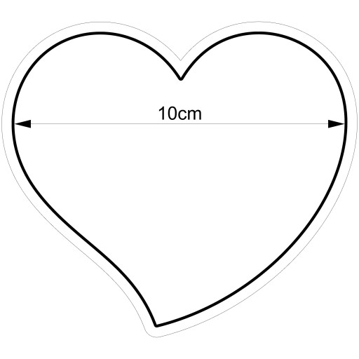 Forma na vykrajovanie srdiečok na Valentína 34 10cm