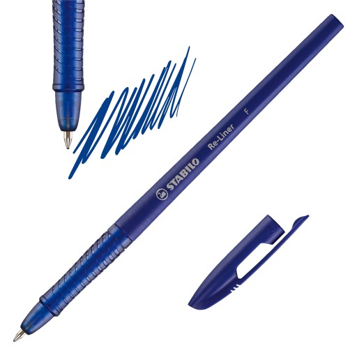 Stabilo Re-Liner 868 F modré guľôčkové pero