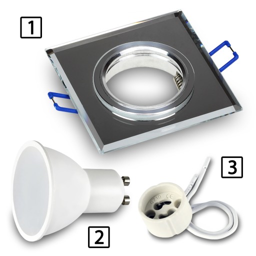 Halogénové svietidlo GLASS SQUARE MIRROR pre LED