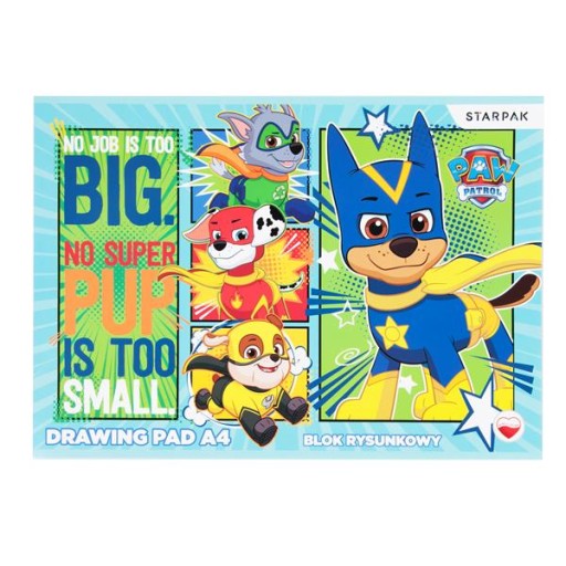 Biela podložka na kreslenie A4 PAW PATROL PAW PATROL