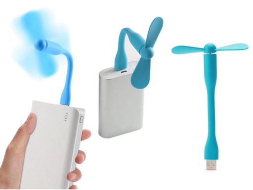 USB VENTILÁTOR SILIKÓNOVÝ VENTILÁTOR PRE LAPTOP, TELEFÓN, POČÍTAČ POWERBANK