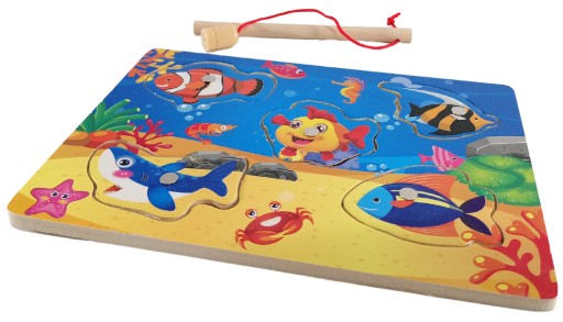 Arkádová HRA FISH ROD PUZZLE magnet