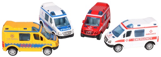 Kovové auto POLICAJNÁ AMBULANCIA 6809
