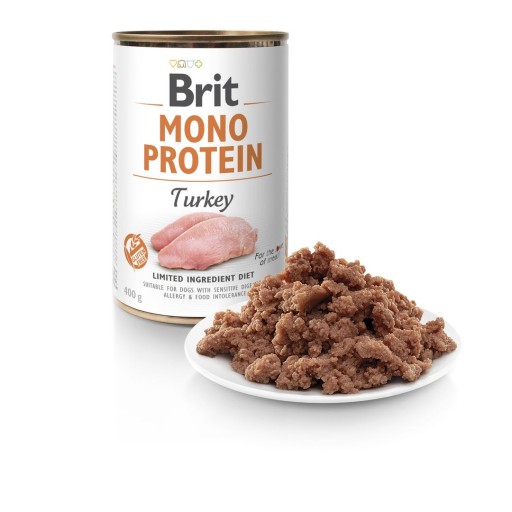 BRIT Mono Protein Turkey vlhké krmivo pre psov Turecko 400g HYPOALERGÉNNE