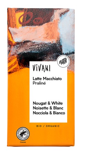 ČOKOLÁDA S BIO PRÍCHUŤOU LATTE MACCHIATO 100 g - VIVA