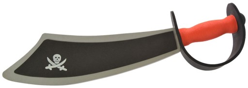 Meč penová šabľa Pirátska zbraň Pirátska lebka karnevalový kostým na ples 45 cm
