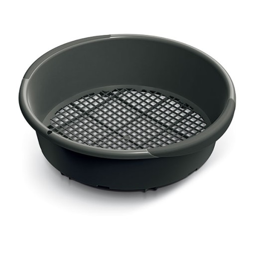 Okrúhle sito na preosievanie kompostovej pôdy, 37 cm, 10 mm, čierne, poľské