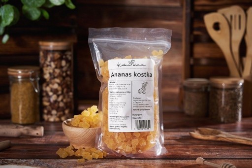 KANDIDOVANÝ ANANÁS KOCKOVÝ 250g KOCKOVÁ OBJEDNAČKA ZDRAVÁ KUCHYŇA