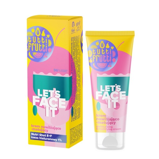 FARMONA Tutti Frutti Let's Face It Hydratačný zmatňujúci krém na tvár 50 ml