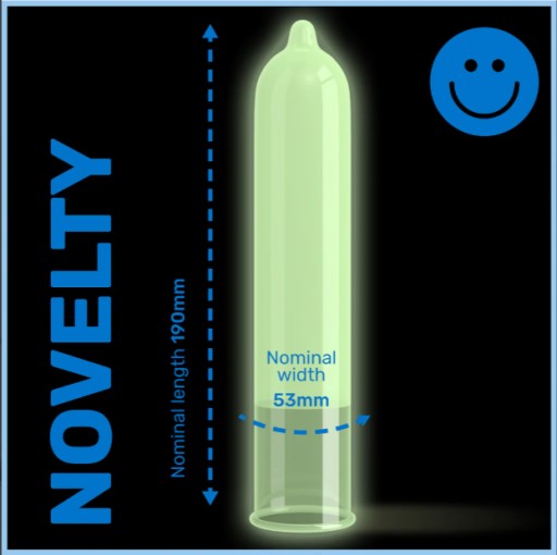 Pasante Glow kondómy Glow in the Dark 1 kus