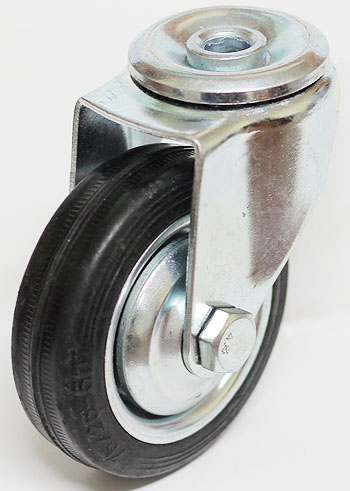 OTOČNÉ KOLESO GUMOVÉ KOLESO 100 mm OTVOR 12,5