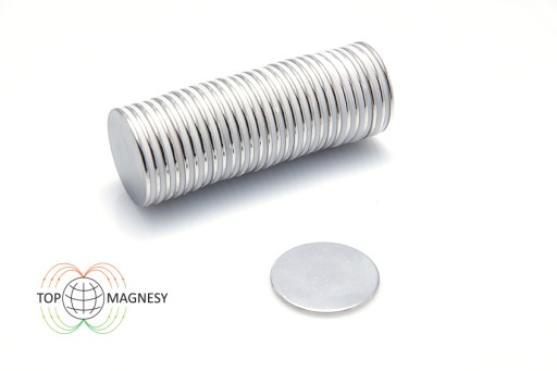 Neodymový magnet valcový MW 20x1 N38 10 ks.