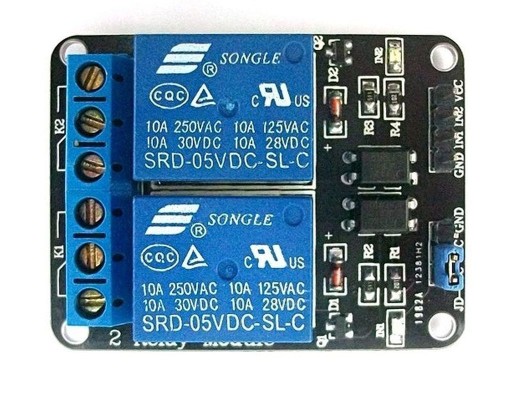 MODUL 2 5V RELÉ S OPTICKÝM ODDELENÍM