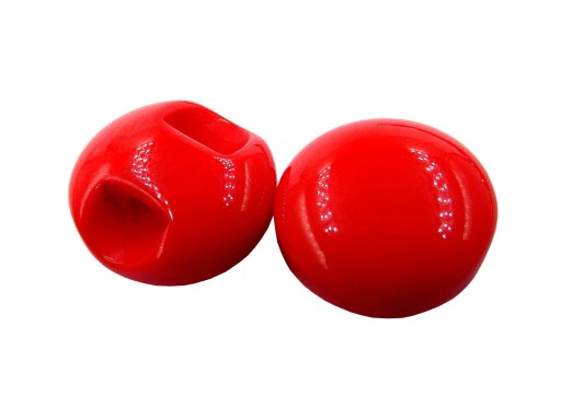 10mm Ozdobné gombíky 10 kusov, lesklá ČERVENÁ farba K297 0695