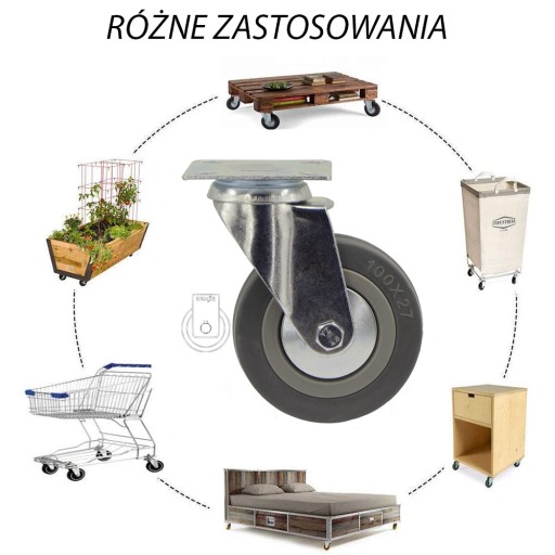 Circle fi 100 policová skrinka na vozíky stolík 1PPGUM100