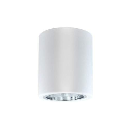 Prisadené okrúhle svietidlo E27, pevné, BIELY JUPITER 10 98x115mm IP20 Goldlux