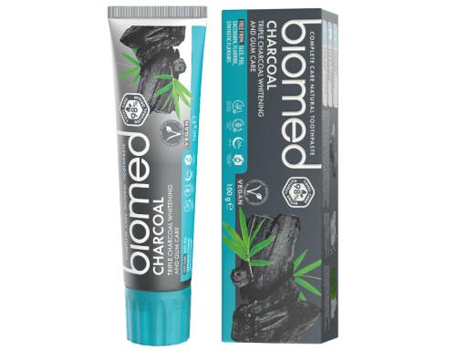 Bieliaca zubná pasta Splat Biomed Charcoal 100 ml bez fluoridu