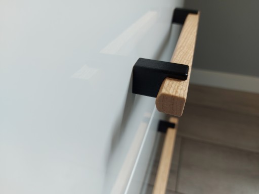 Nábytkové madlo zábradlia v tvare U, dĺžka 210mm, šírka 160mm