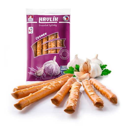 Havlík české cesnakové tyčinky so soľou 90g