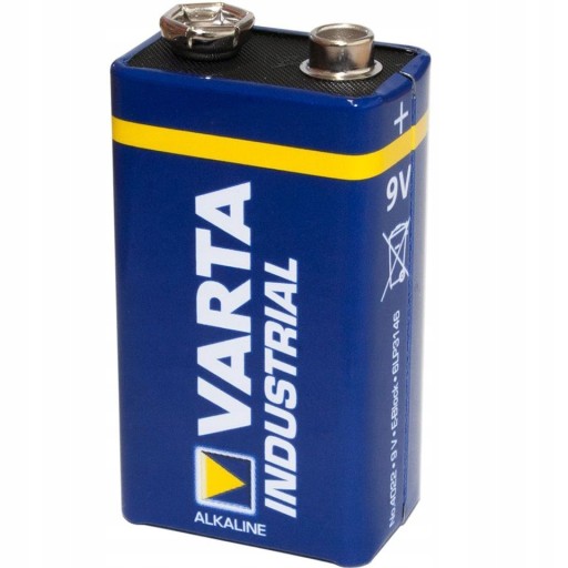 Alkalická batéria Varta Industrial 6LR61 9V 6F22