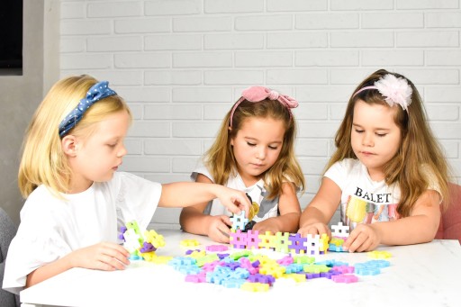 STAVEBNÉ BLOKY WAFLOVÉ MELI ZÁKLADNÉ RUŽOVÉ 50 ks