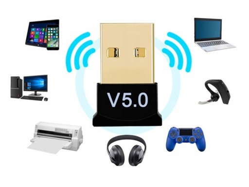 BLUETOOTH 5.0 USB ADAPTÉR PRE PC LAPTOP RÝCHLY