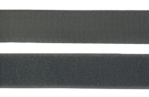 VELCRO 5cm KRAJČÍRSKA PÁSKA OBOJSTRANNÁ ŠEDÁ - 50mm