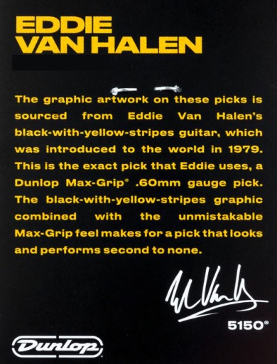 Gitarový Pick 0,6 mm Dunlop EVHP04 žltý