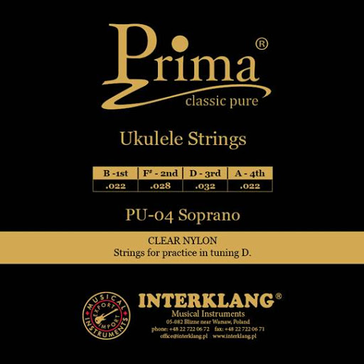 Prima PU-04 Sopránové struny na ukulele CLEAR NYLON