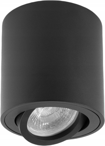 Prisadené halogénové svietidlo + GU10 Black Cube Spot LED valcové nástenné svietidlo