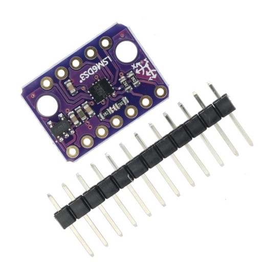 Gyroskop LSM6DS3 akcelerometer teplomer i2c SPI