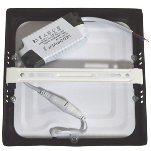 Prisadený štvorcový LED panel Gerry 12W 230V 4000K