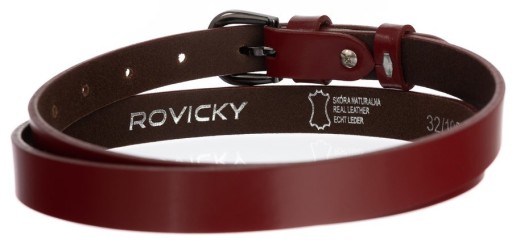 Rovicky červený dámsky opasok k spoločenským nohaviciam