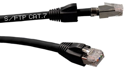 KRYTY RJ45 KRYT ZÁSTRČKY KAT.6A KAT.7 10ks ČIERNA PRE HRUBÝ KÁBEL