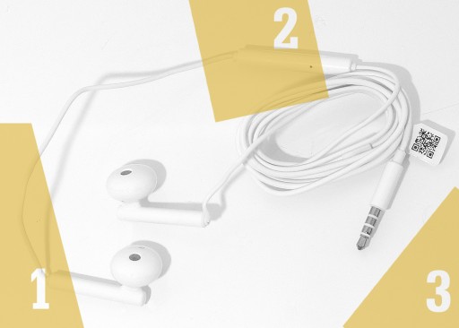ORIGINÁLNE Slúchadlá do uší Huawei AM115 P8 P9 P10 P20 P30 Mate Jack 3,5 mm