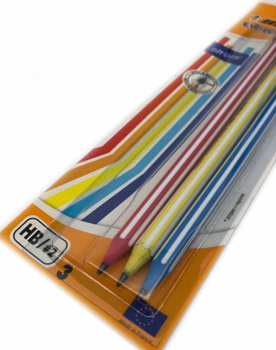 EVOLUTION PENCIL 3ks HB ERASER BIC SET