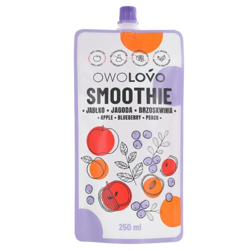 OWOLOVO Smoothie_Peachberry 250ml