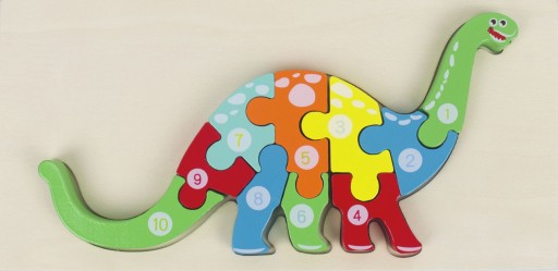 DREVENÉ PUZZLE 3D PUZZLE DINOSAUR DIPLODOC
