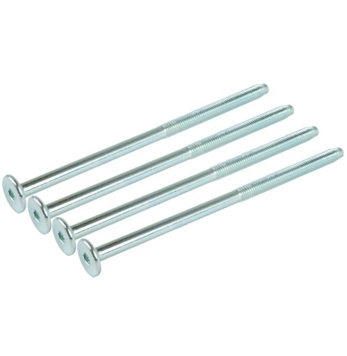 10X skrutka M6 x 120 mm plochá hlava na imbusový kľúč, nábytková skrutka metrická skrutka