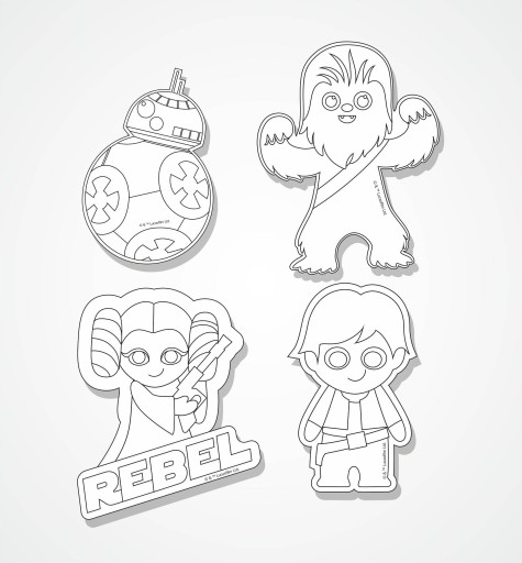 Magnety na chladničku Colorino Star Wars