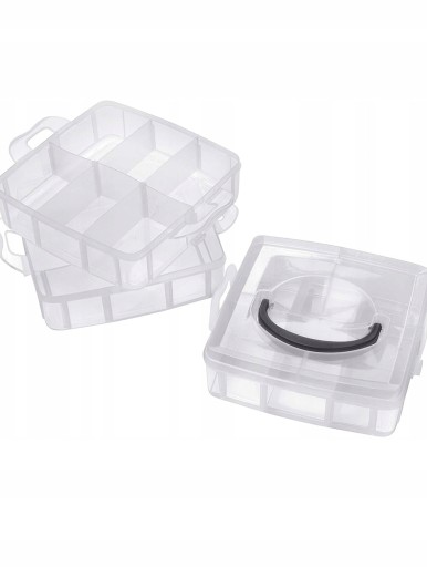 BOX ORGANIZÁTOR NÁDAJOV 3-PLASTOVÝ PLASTOVÝ UNIVERZÁL