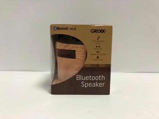 Prenosný Bluetooth reproduktor BT 5.0 bezdrôtový 3W drevený Grixx